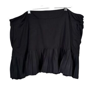 Top Golf Womens Size XXL Black Golf Tennis Casual Pleated Skort Skirt Pockets